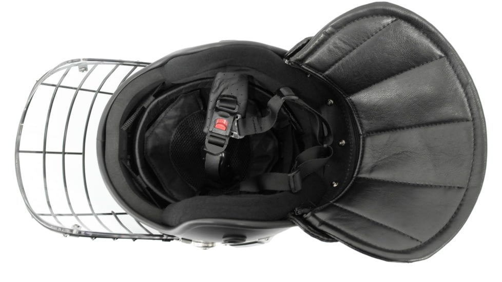 ExecDefense USA Terminator-X Riot Helmet, Matte Black, Universal Size, EDX-074C
