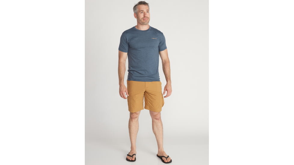 ExOfficio Demo, Reel em Tee Short Sleeve Shirt - Men's, Navy Heather, Medium, 1012-3248-NAVYHTHR-M-DM