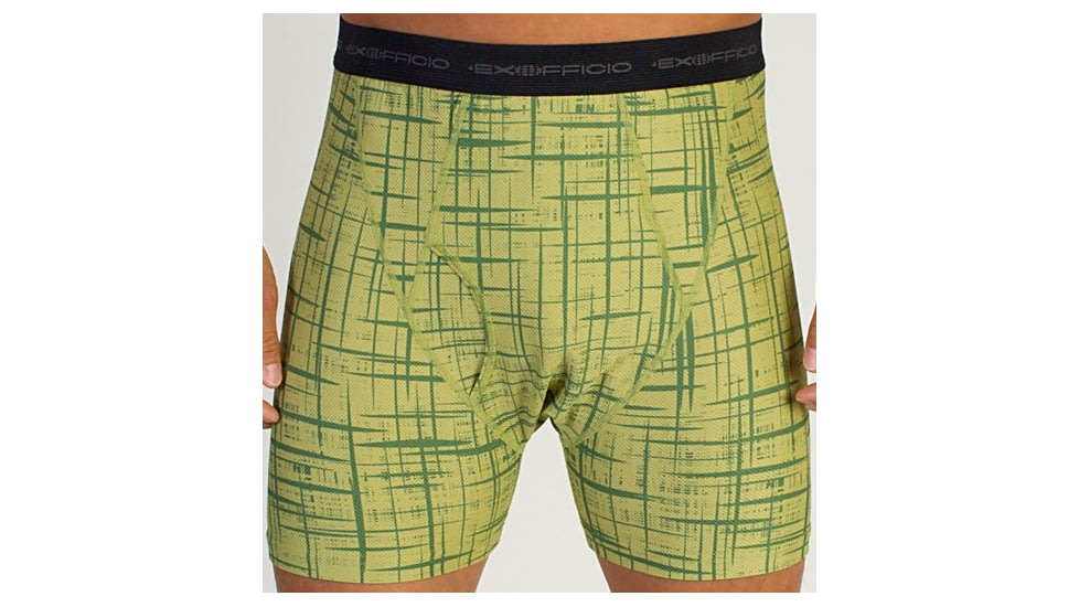 ExOfficio Give-N-Go Boxer Brief - Men's-Texture/Avocado-Small