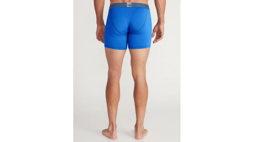 ExOfficio Give-N-Go Sport 2.0 Boxer Brief - Mens, 6in, Lagoon/Steel Blue, Small, 12416718-23292-S