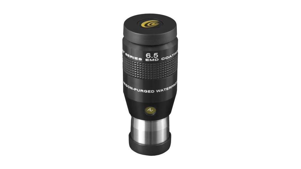 Explore Scientific 6.5 mm 52 Degrees Series Waterproof Eyepiece, Black w/ white lettering, ES logo, EPWP5265-01