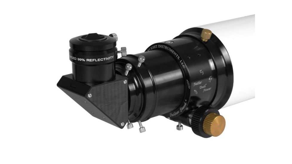 Explore Scientific ED127 Classic White Aluminum f/7.5 Air-Spaced Triplet w/ Hoya FCD100 Optics and 3in Starlight Feathertouch Focuser, FCD100-127075-T3-01