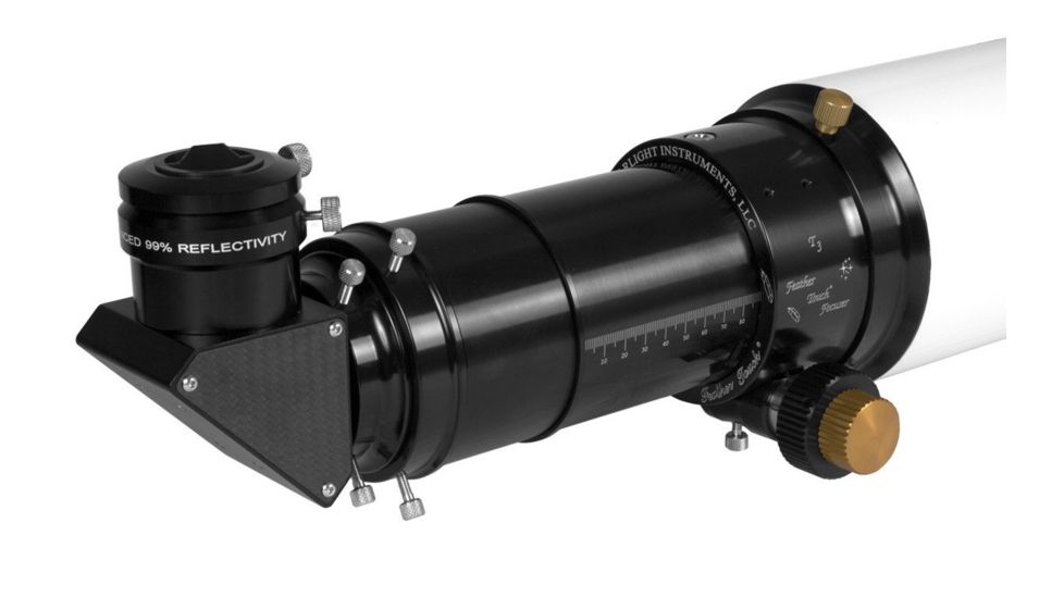Explore Scientific ED127 Classic White Aluminum f/7.5 Air-Spaced Triplet w/ Hoya FCD100 Optics and 3in Starlight Feathertouch Focuser, FCD100-127075-T3-01