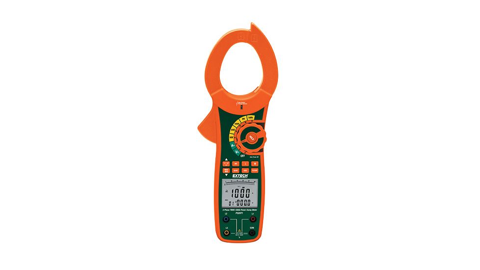 Extech Instruments 1000A 3-Phase Power Quality Clamp Meter, PQ2071