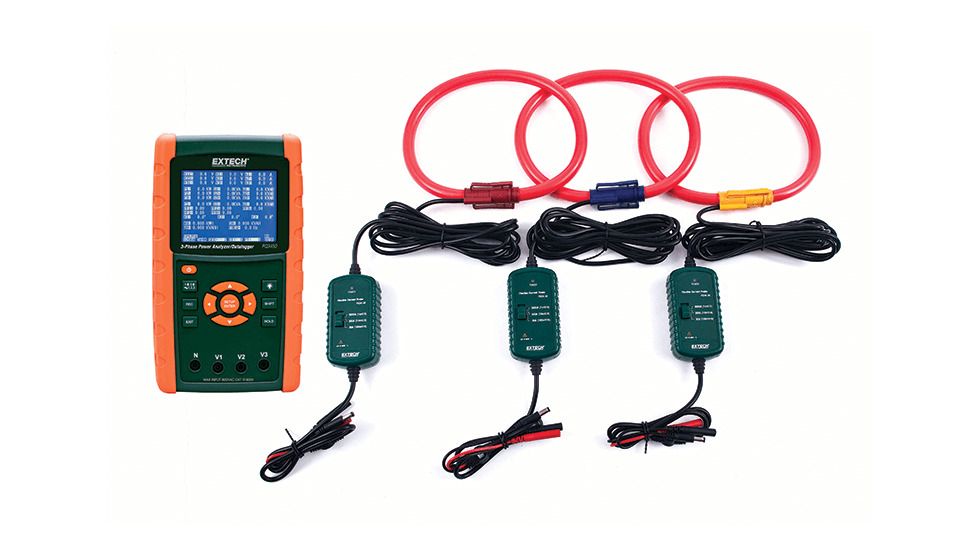 Extech Instruments 3000A 3-Phase Power Analyzer/Datalogger Kit, PQ3450-30