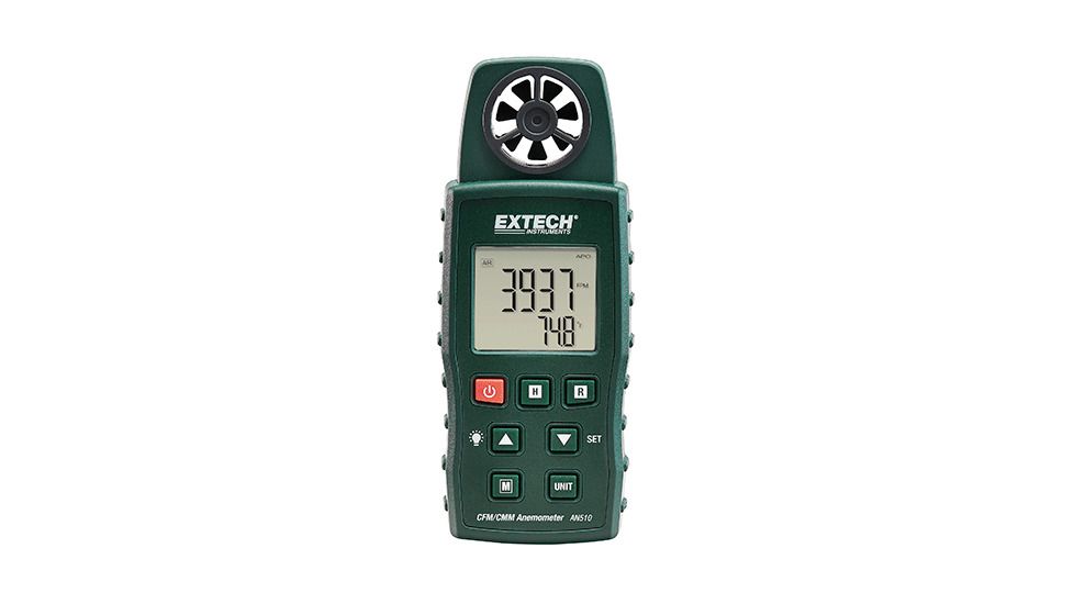 Extech Instruments Anemometer, Cfm/Cmm W/Type K, AN510