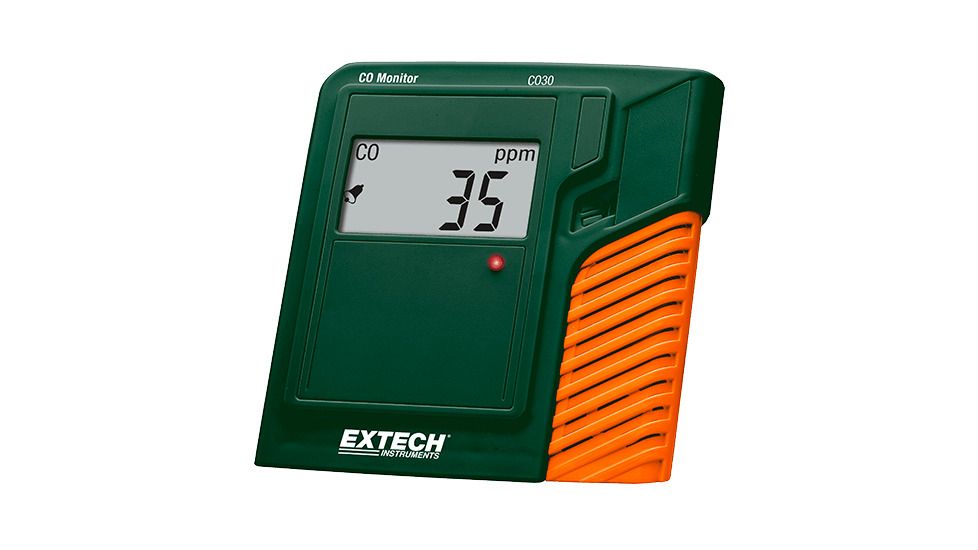 Extech Instruments Carbon Monoxide Meter, Desktop, CO30