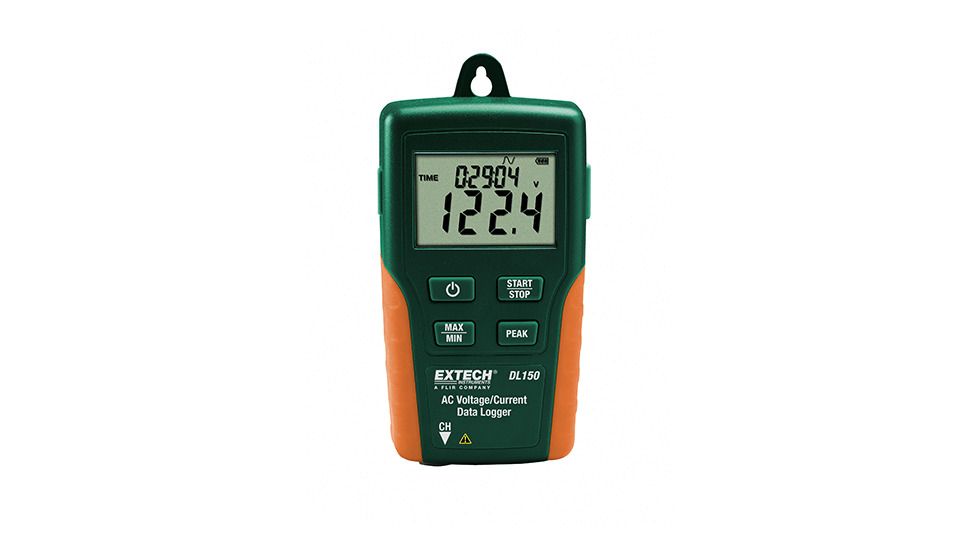 Extech Instruments Datalogger, Single Channel, Trms/110V, DL150