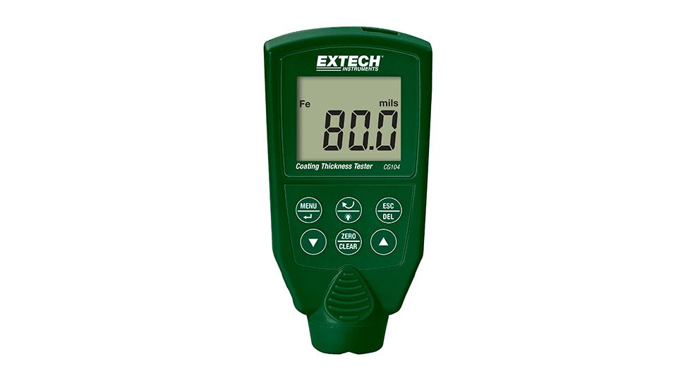 Extech Instruments Ferrous And Non-Ferrous Coating Thickness Gauge, CG104