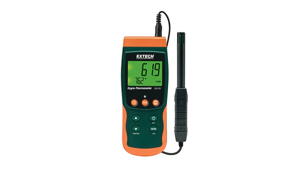 Extech Instruments Hygro-Thermometer Sd Logger With Nist, SDL500-NIST