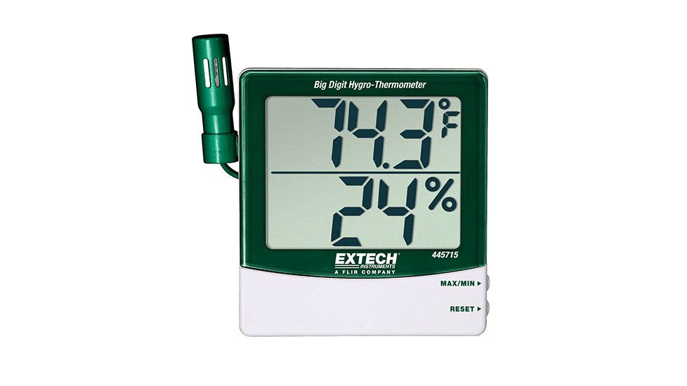 Extech Instruments Hygro-Thermometer With Remote Sensor, 445715