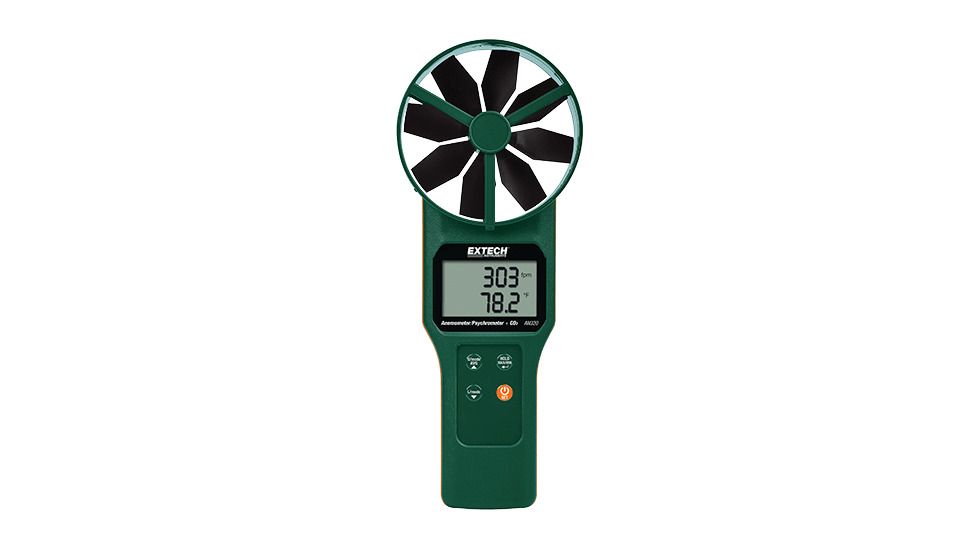 Extech Instruments Large Vane Anemometer/Psychrometer/+ C02, AN320