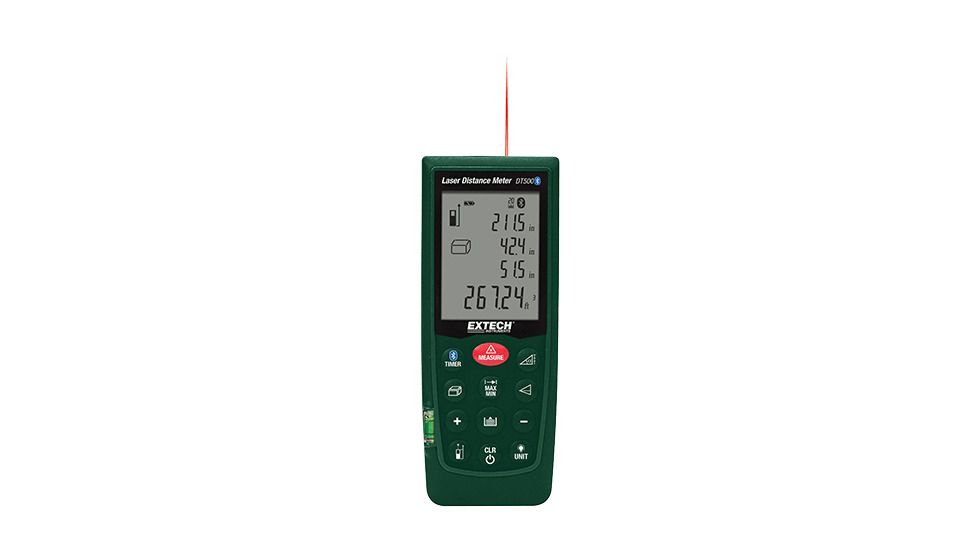 Extech Instruments Laser Distance Meter With Bluetooth, DT500