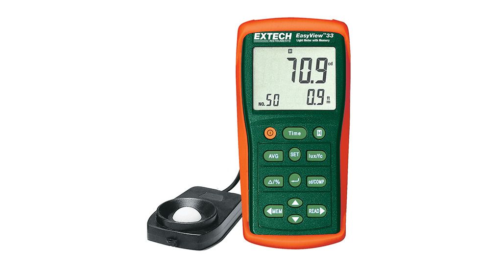 Extech Instruments Light Meter With Memory Easyview 30 Series, EA33