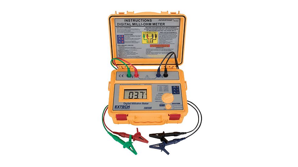 Extech Instruments Milliohm Meter W/Nist 380580, 380580-NIST