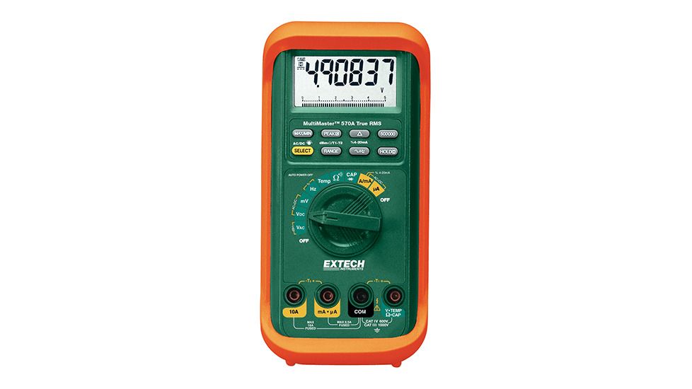 Extech Instruments Multimeter, Multimaster 500,000 Count W/Temp, MM570A