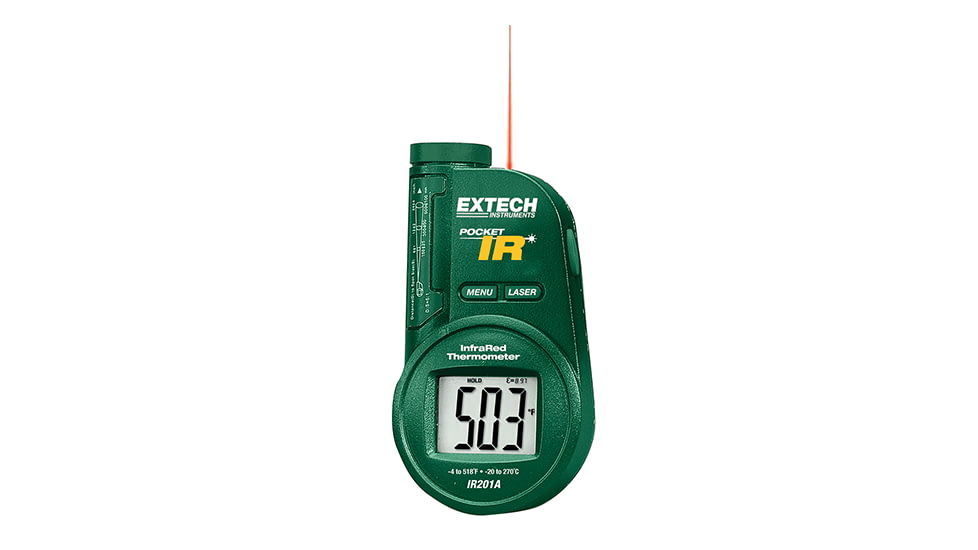Extech Instruments Thermometer, Ir, Pocket With Laser Pointer, IR201A