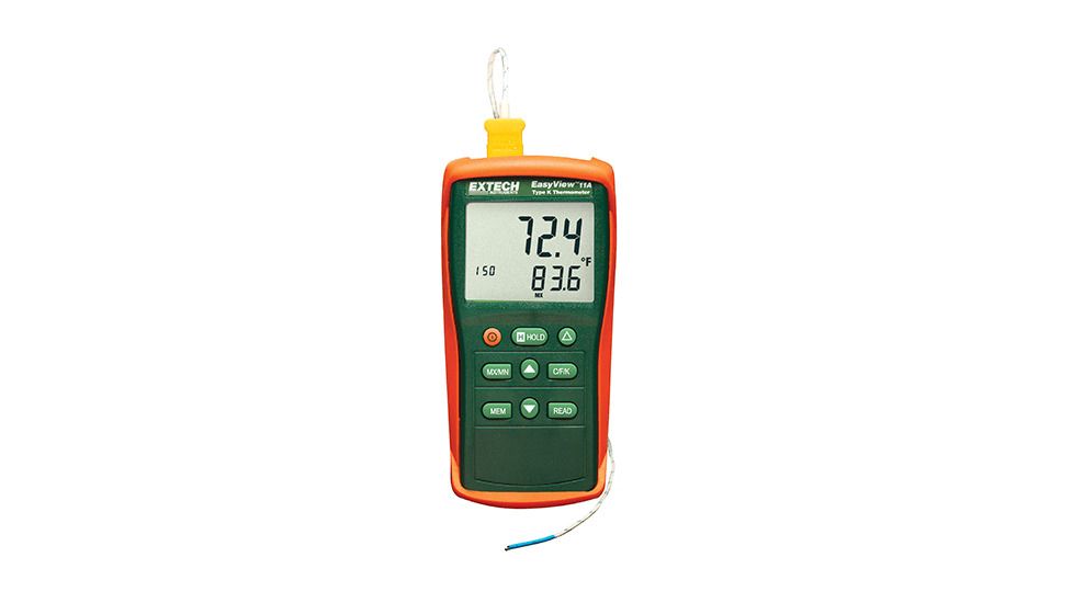 Extech Instruments Thermometer, Type K Easyview Series, EA11A