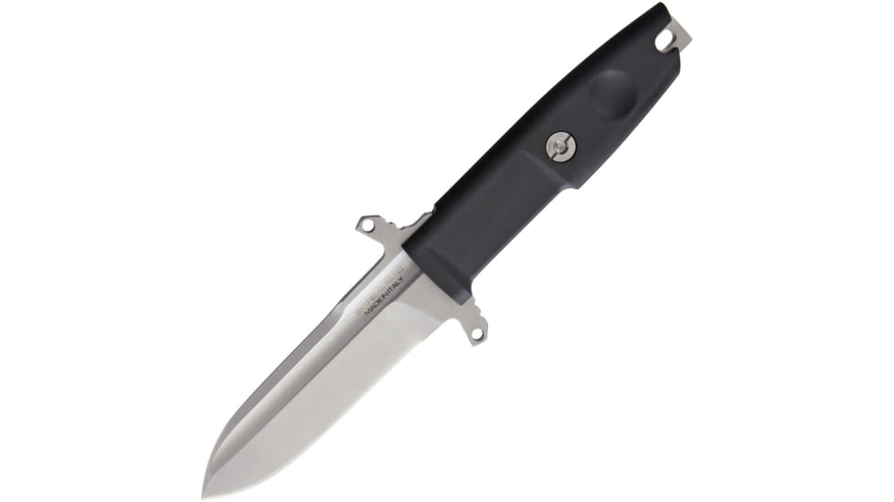 Extrema Ratio Defender DG Stonewash Fixed Blade Knife, 8.5in Overall, 3.75in Stonewash Bohler N690 SS Blade, Black Forprene, Black, 04.1000. 0487SW