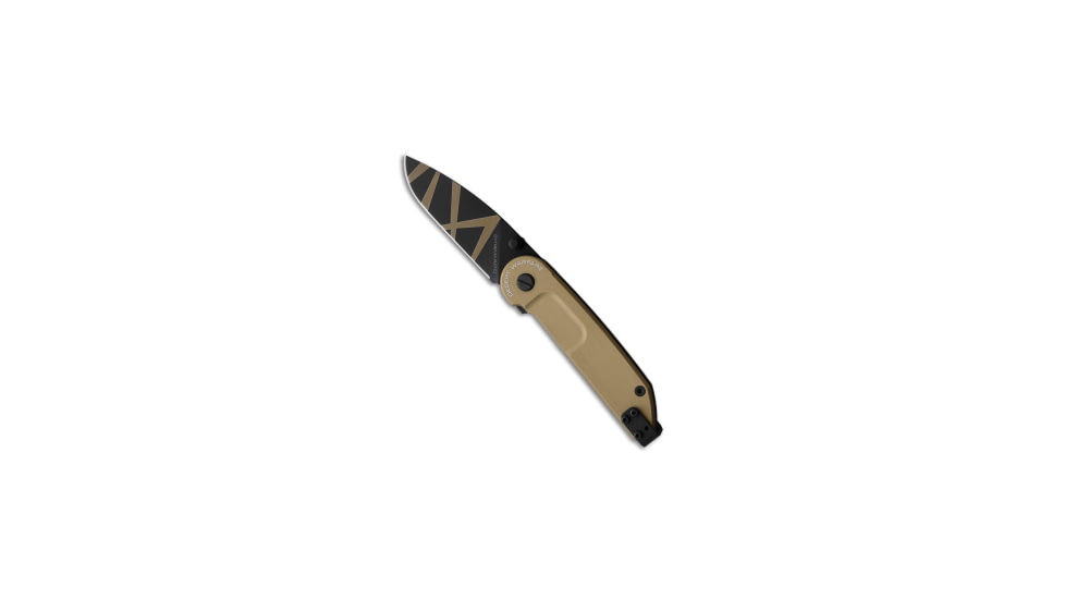 Extrema Ratio Extrema Ratio BF1 CD Desert Warfare Liner Lock Knife Bronze Alum 2.8" Black, Bronze, Bohler N690, adult, BHQ-138613
