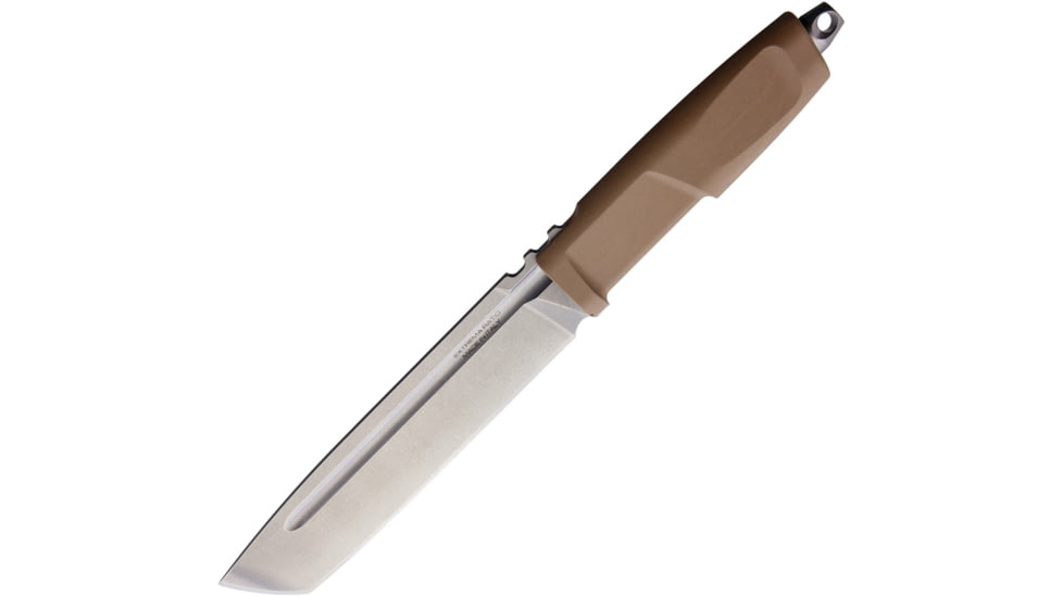 Extrema Ratio Giant Mamba Desert Knife, 6.5 stonewash finish Bohler N690 stainless tanto , Desert tan Forprene handle, 04.1000.0218/DW