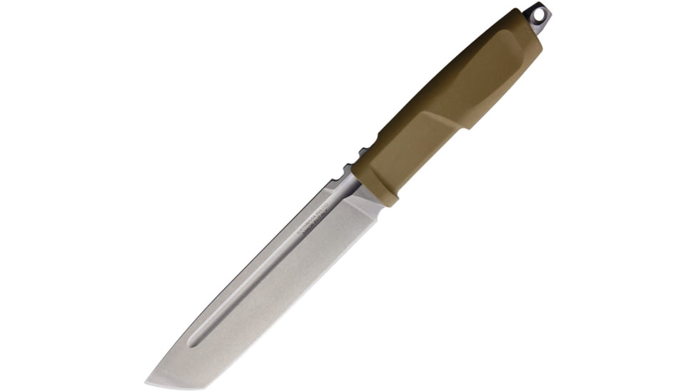 Extrema Ratio Giant Mamba HCS Knife, 6.5 stonewash finish Bohler N690 stainless tanto , Hybrid Coyote Sage Forprene handle, 04.1000.0218/HCS
