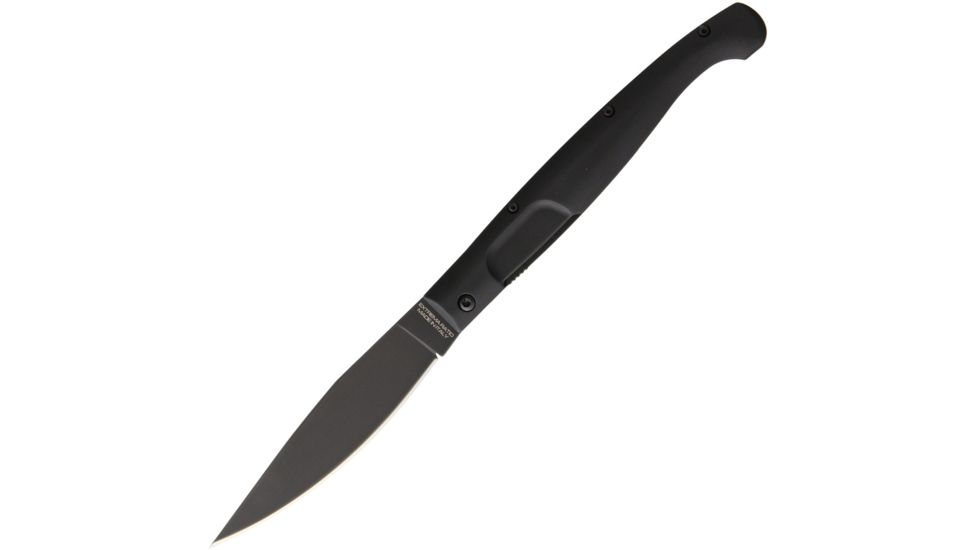 Extrema Ratio Resolza Linerlock Black Folding Knife,4.75in,Bohler N-690 Steel,Black,Aluminum Handle EX135RESBL