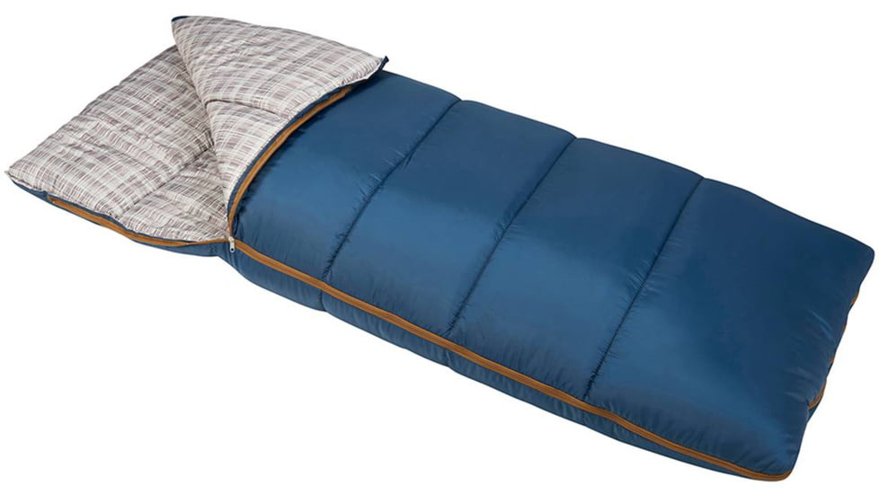 Exxel Outdoors Apache 30-40 Degrees Sleeping Bag, Blue, 75x33in, 74940120