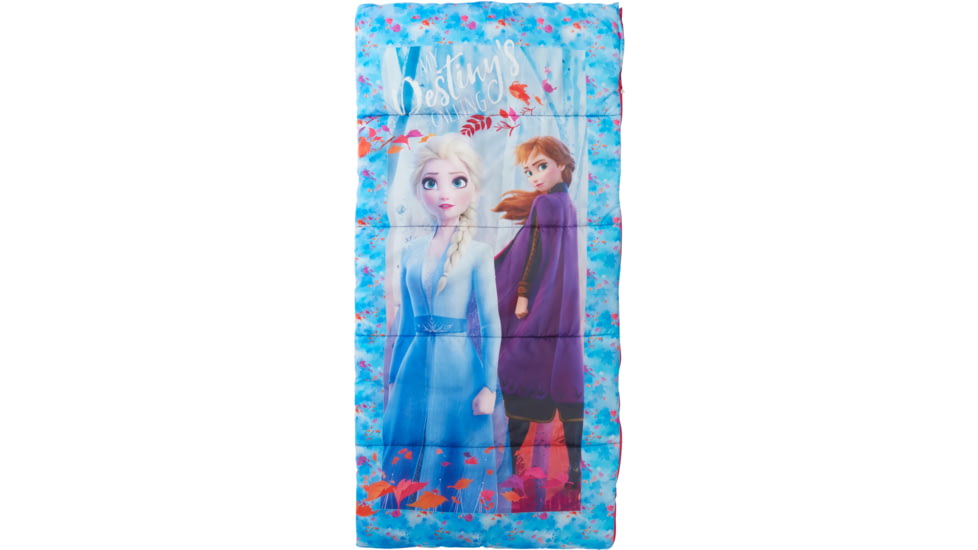 Exxel Outdoors Disney Frozen Sleeping Bag, Blue/Purple, 28x56in, D-2171FRZ9A