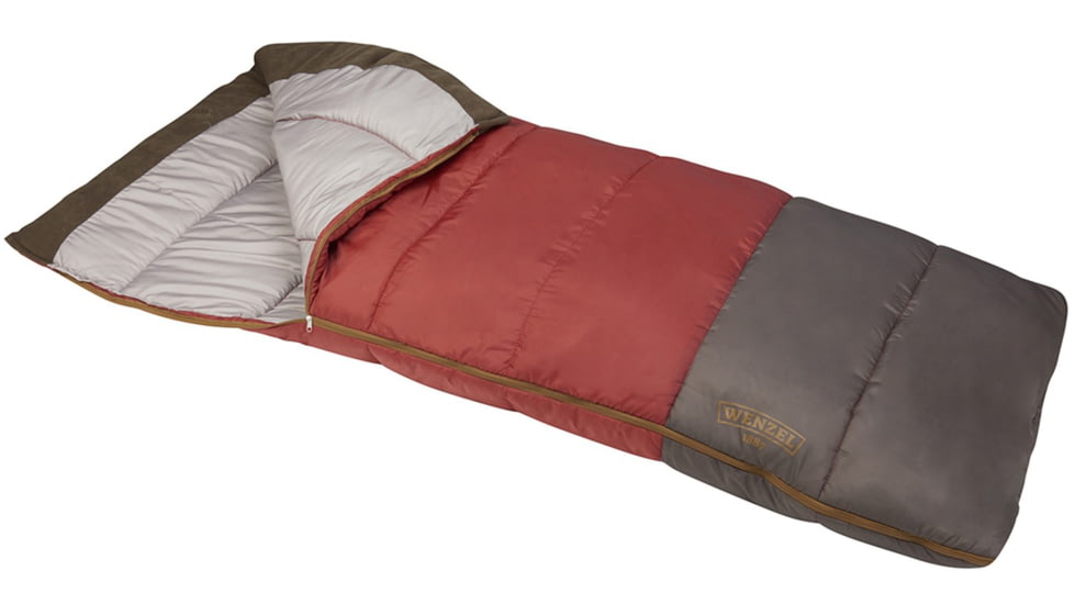 Exxel Outdoors Lodgepole 40-50 Degrees Sleeping Bag, Red, 80x35in, 74941120