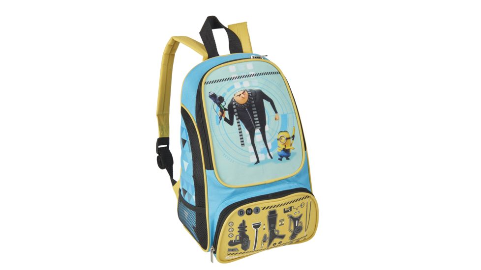 Exxel Outdoors Universal Despicable Me 3 kids 2-Piece Oxford Pack Kit, Blue/Yellow, U-2PCDM37A