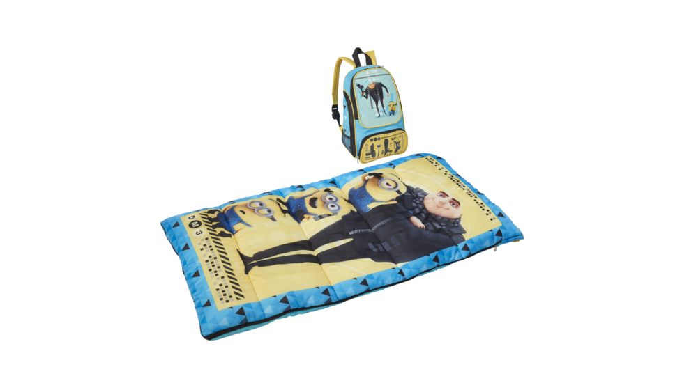 Exxel Outdoors Universal Despicable Me 3 kids 2-Piece Oxford Pack Kit, Blue/Yellow, U-2PCDM37A
