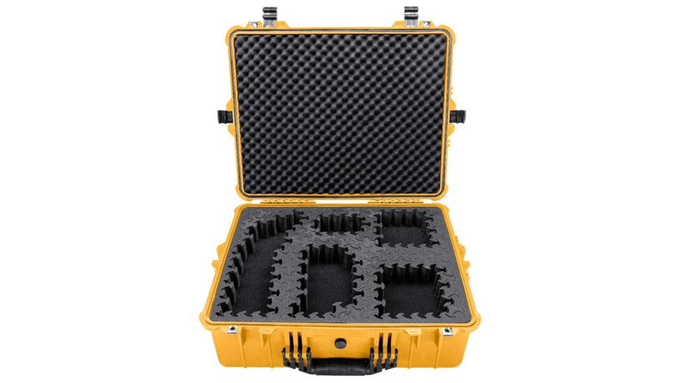 Eylar 24in Extra Large Hard Case Equipped w/Ragar XP Crosslinked Foam Insert, Yellow, SA00041-YLW-RG-XP