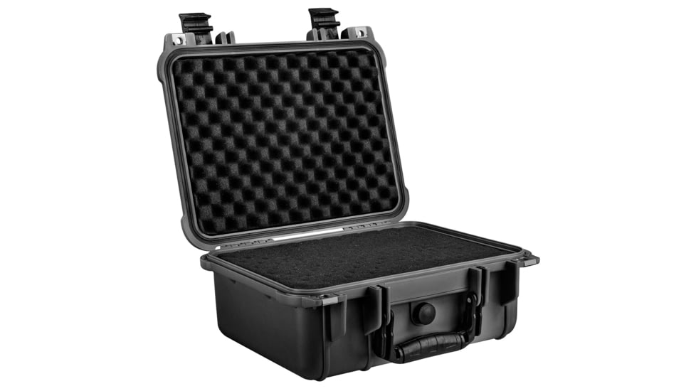 Eylar Compact 13.37in Protective Gear Case Water and Shock Resistant w/ Foam, Black, SA00001