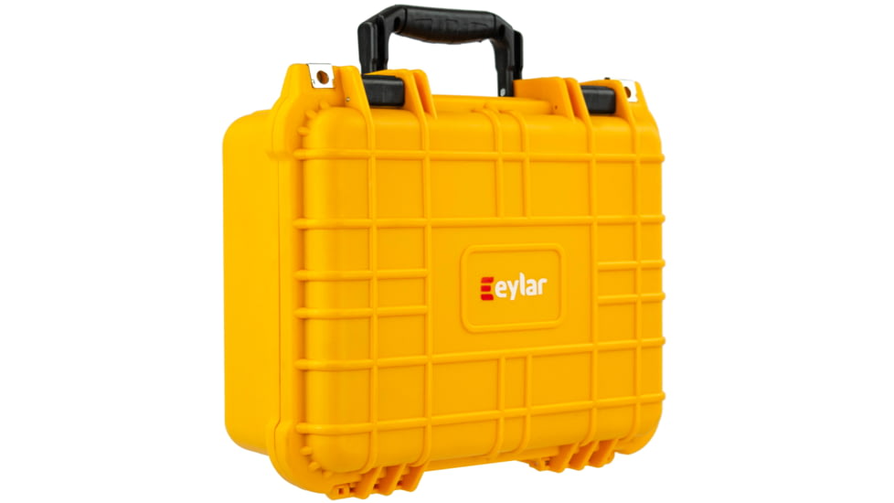 Eylar Compact 13.37in Protective Gear Case Water and Shock Resistant w/ Foam, Yellow, SA00001-Ylw