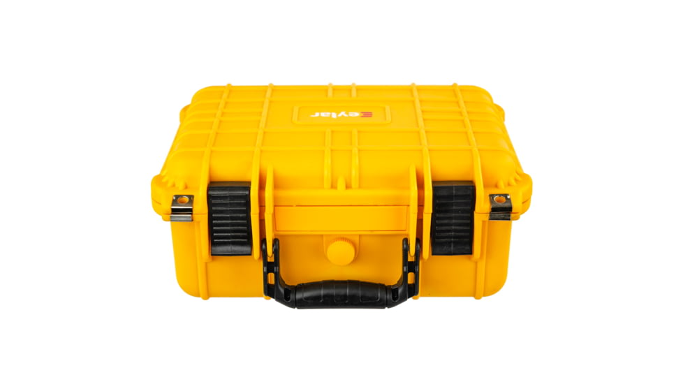 Eylar Compact 13.37in Protective Gear Case Water and Shock Resistant w/ Foam, Yellow, SA00001-Ylw