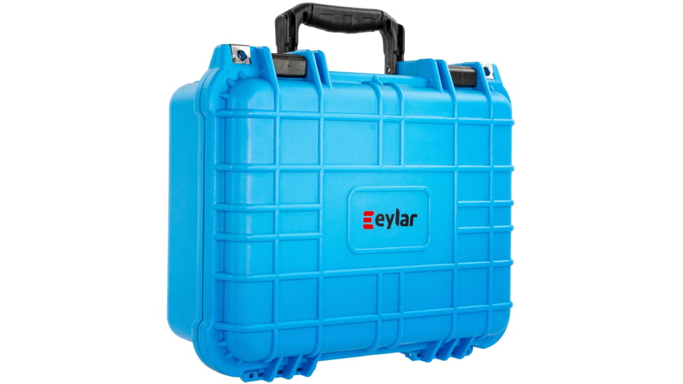 Eylar Compact 13.37in Waterproof Gear/Multi Gun Case Hard Case w/Foam, Light Blue, SA00001-NBLU