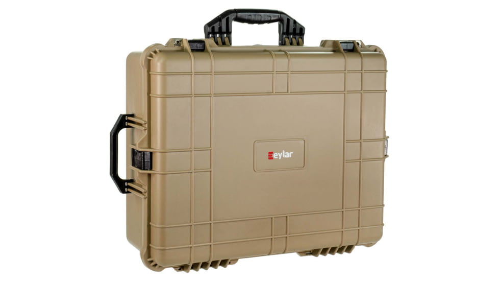 Eylar Extra Large 24in Waterproof Hard Camera and Gear Case w/Foam, Tan, SA00041-TAN