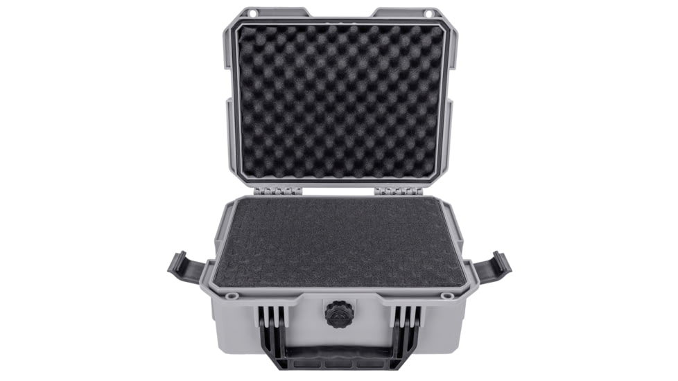 Eylar Intact 13.8in Stacker Series Compact Hard Gear Case w/Foam, Gray, NG00011-GRA