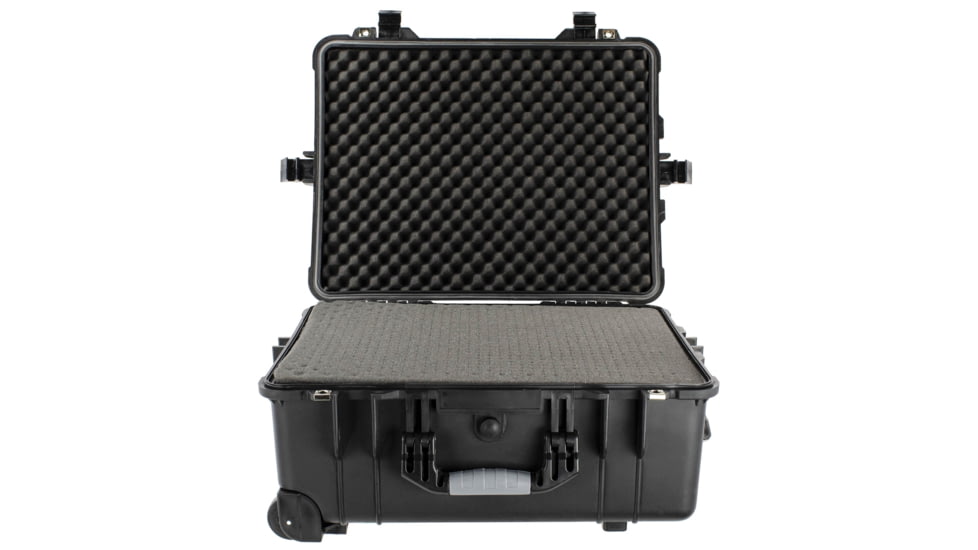 Eylar Large 22.06in Protective Gear Roller Case, Water and Shock Resistant w/ Foam, Black, SA00005