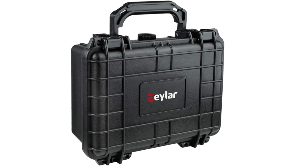 Eylar Small 8.12in Waterproof Gear Hard Case w/Foam, Black, SA00011