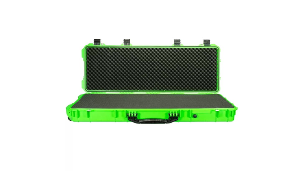 Eylar Small 38in Waterproof Roller Hard Rifle Case w/Foam, Neon Green, SA00013-NGRN