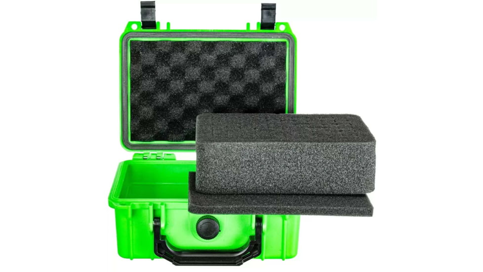 Eylar Small 8.12in Waterproof Gear Hard Case w/Foam, Neon Green, SA00011-NGRN