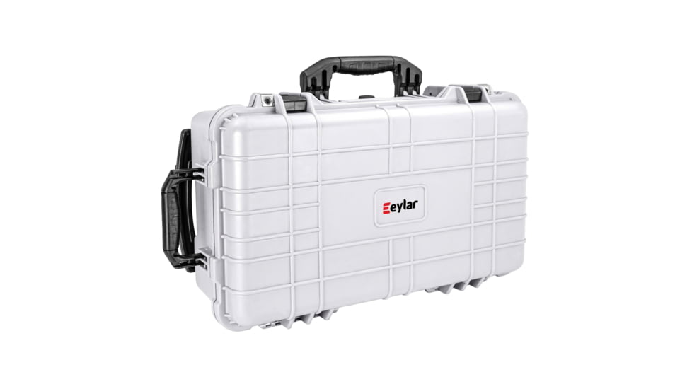 Eylar Standard 22in Waterproof Carry-On Travel Roller Gear Hard Case w/Foam, White, SA00034-WHI