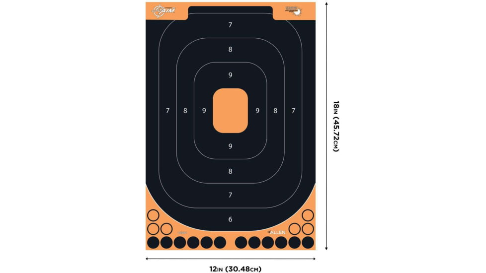 EZ-Aim 15548 Splash Reactive Trainer Kit Self-Adhesive Paper Handgun Yellow Oval