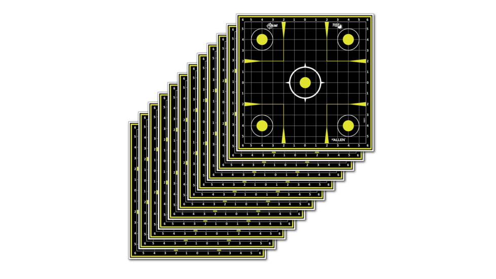 EZ-Aim Allen Non-Adhesive Splash Sight In Grid Target, Green, 12X12, 15211