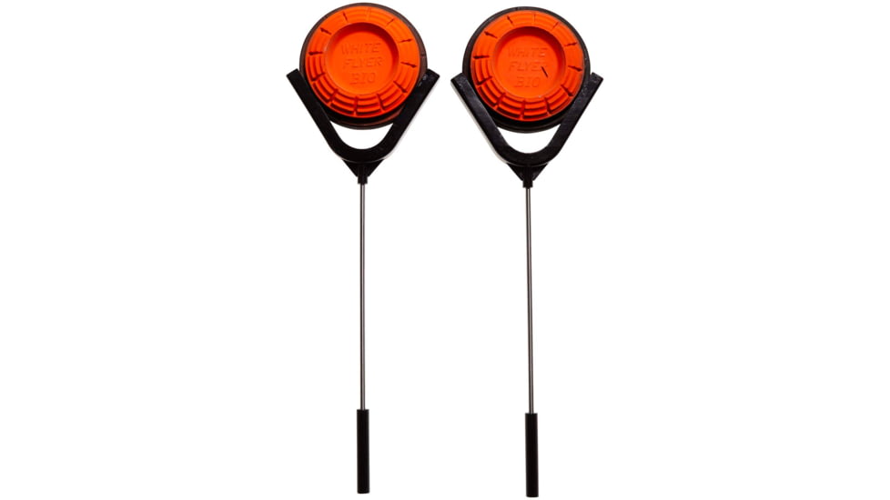 EZ-Aim Clay Target Holder, Holds 4.5 Clay Targets, 2-Pack, Black, 15 in x 3.5 in, 15386