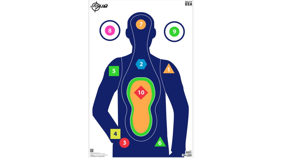 EZ-Aim Command Silhouette Target, 23 x 35, 50-Pack, 15774