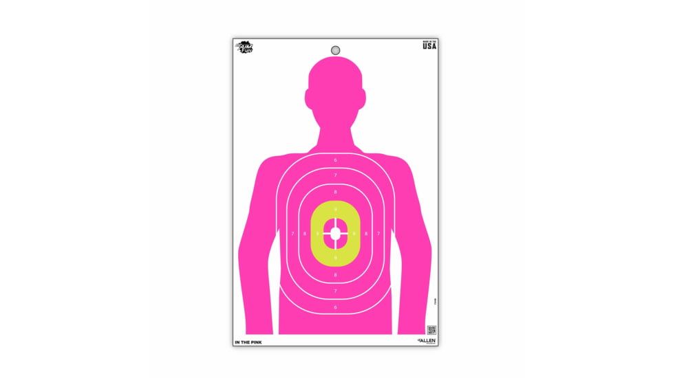 EZ-Aim EZ Aim Fun In The Pink Silhouette Paper Shooting Target, 12in x 18in, 8-Pack, Pink, 15646