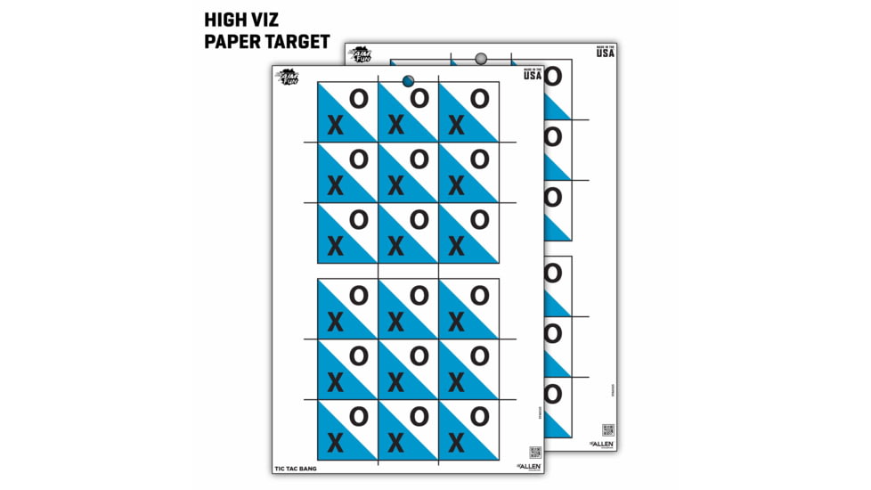 EZ-Aim Fun Get the Game On Paper Shooting Targets, 12inW x 18inH, 8-Pack, Multi, 15642
